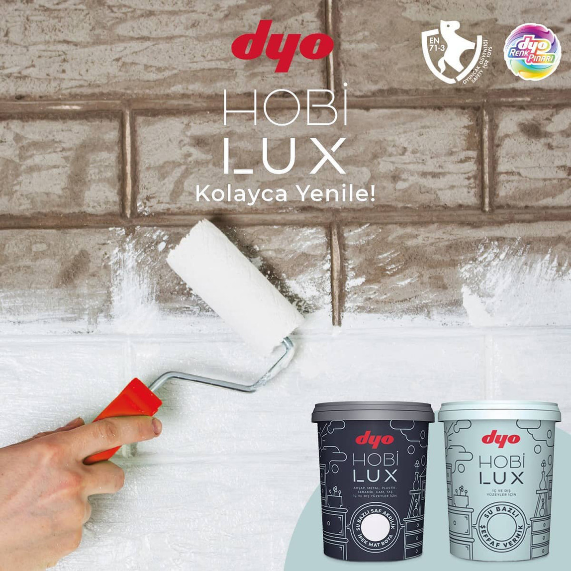    Dyo Hobilux Boya Beyaz 0,9 lt 