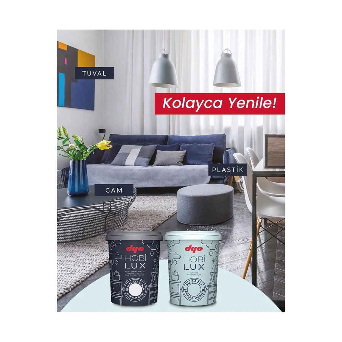    Dyo Hobilux Boya Beyaz 0,9 lt 