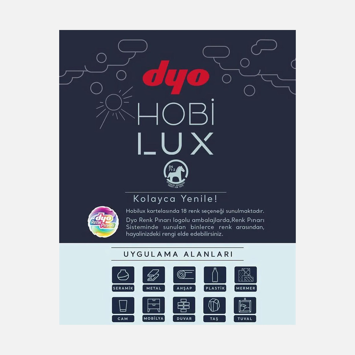    Dyo Hobilux Boya Beyaz 0,9 lt 
