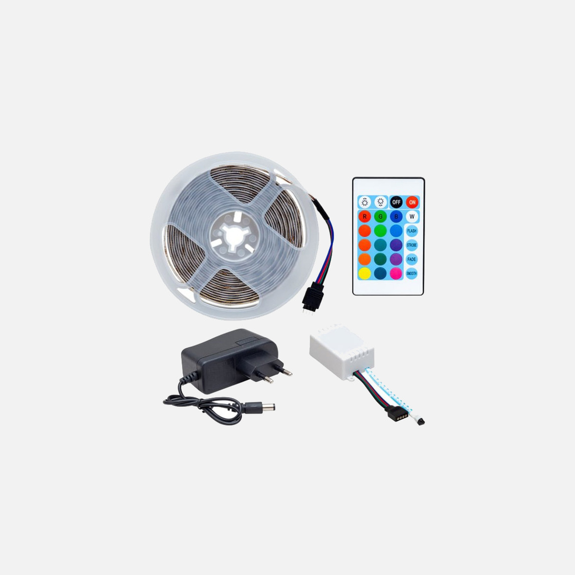    Rgb 4.5 Metre Renkli Uzaktan Kumandalı Şerit Led 