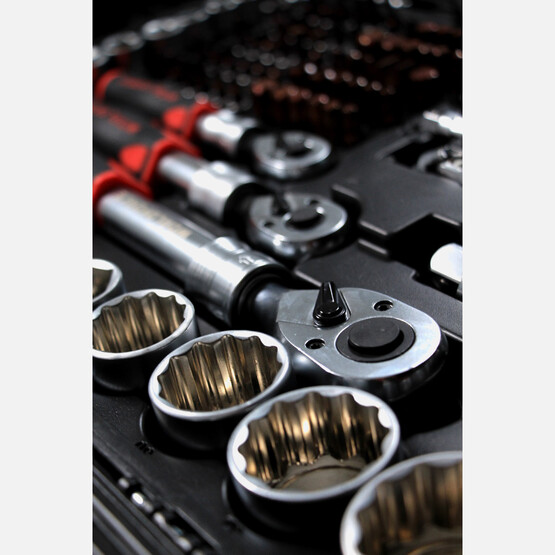 Worldforce Lokma Takımı 156 Parça S-Ultra 1/4''-3/8''-1/2'' Uzatmalı Cırcır - 11505 