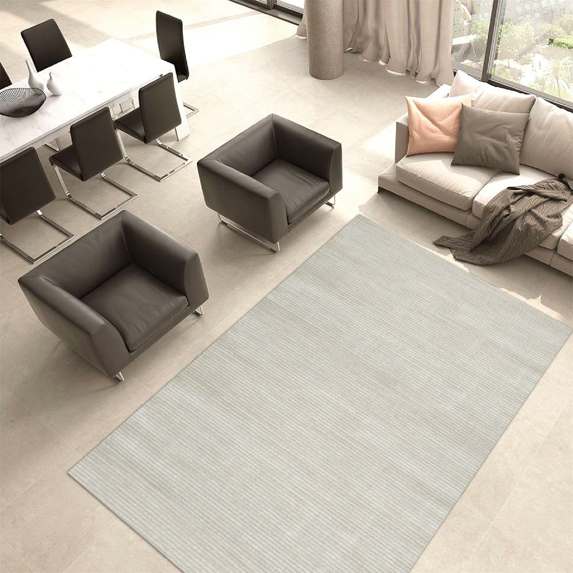    Crea 703 Sedef Ebatlı Halı Bej 120x180 cm 