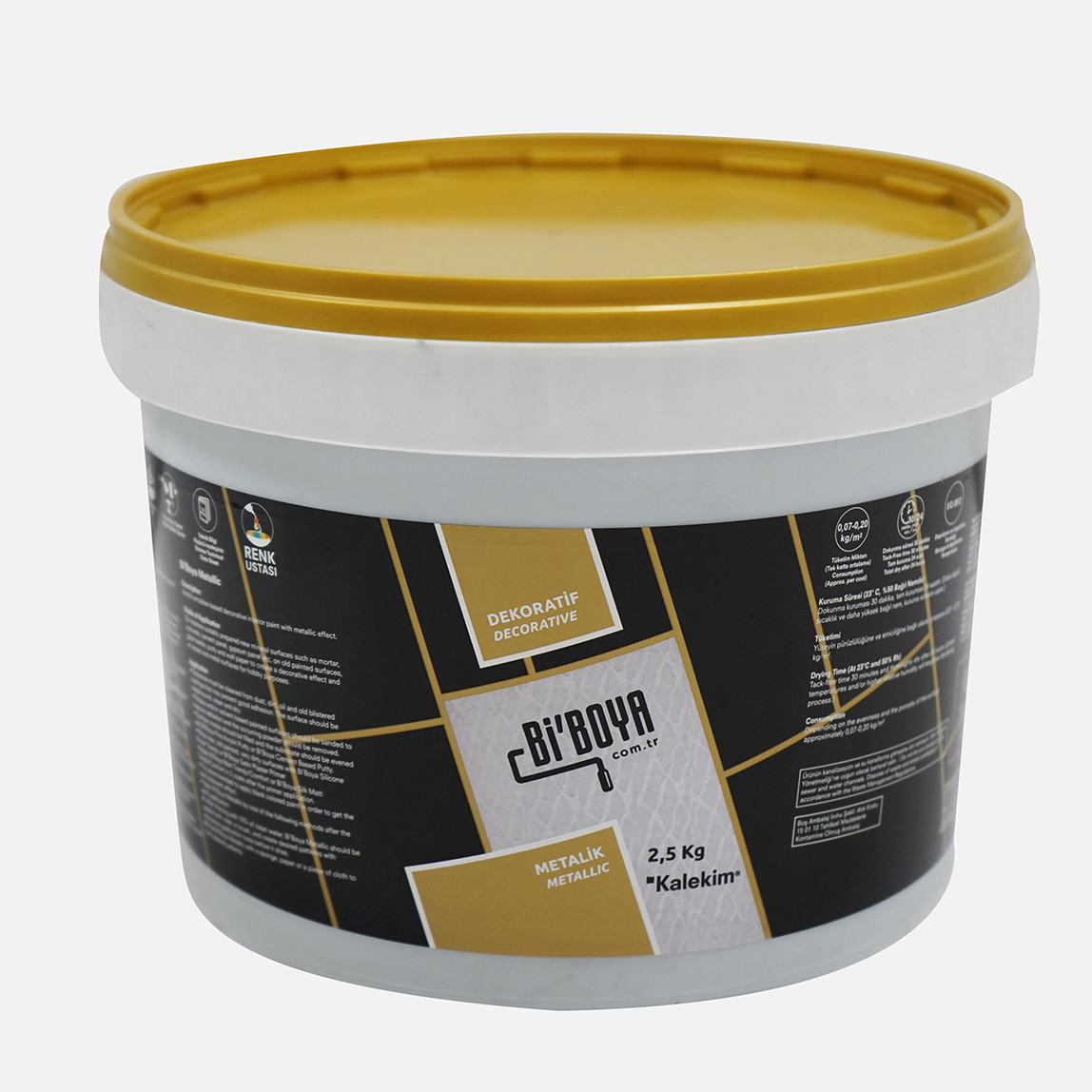    Bi'Boya Metalik Gümüş 2,5 Kg  