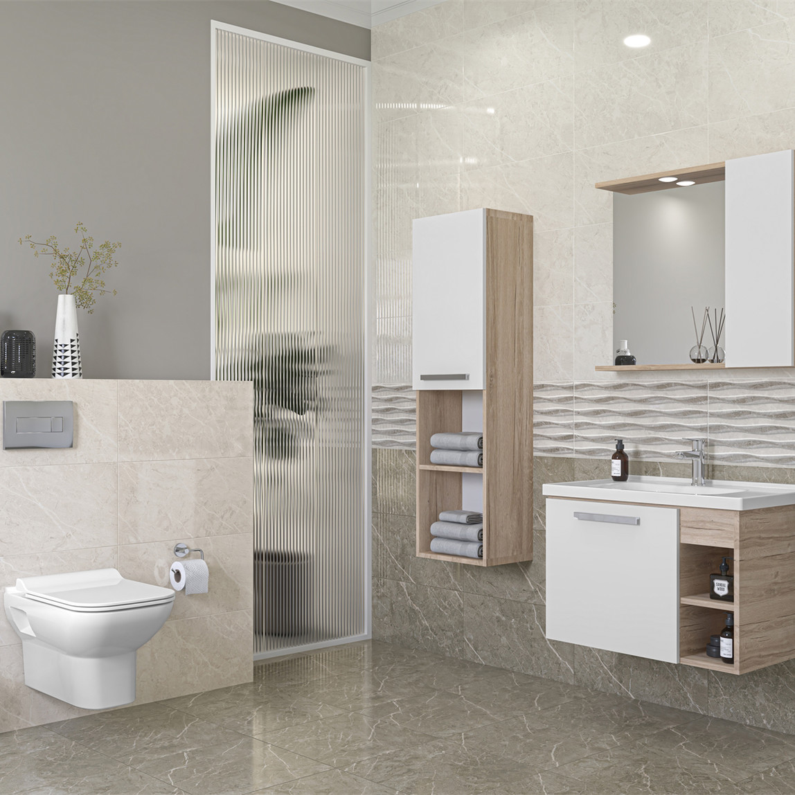    Çanakkale Seramik Alegra Karo Gri 45 x 45 cm 1,82 m2 