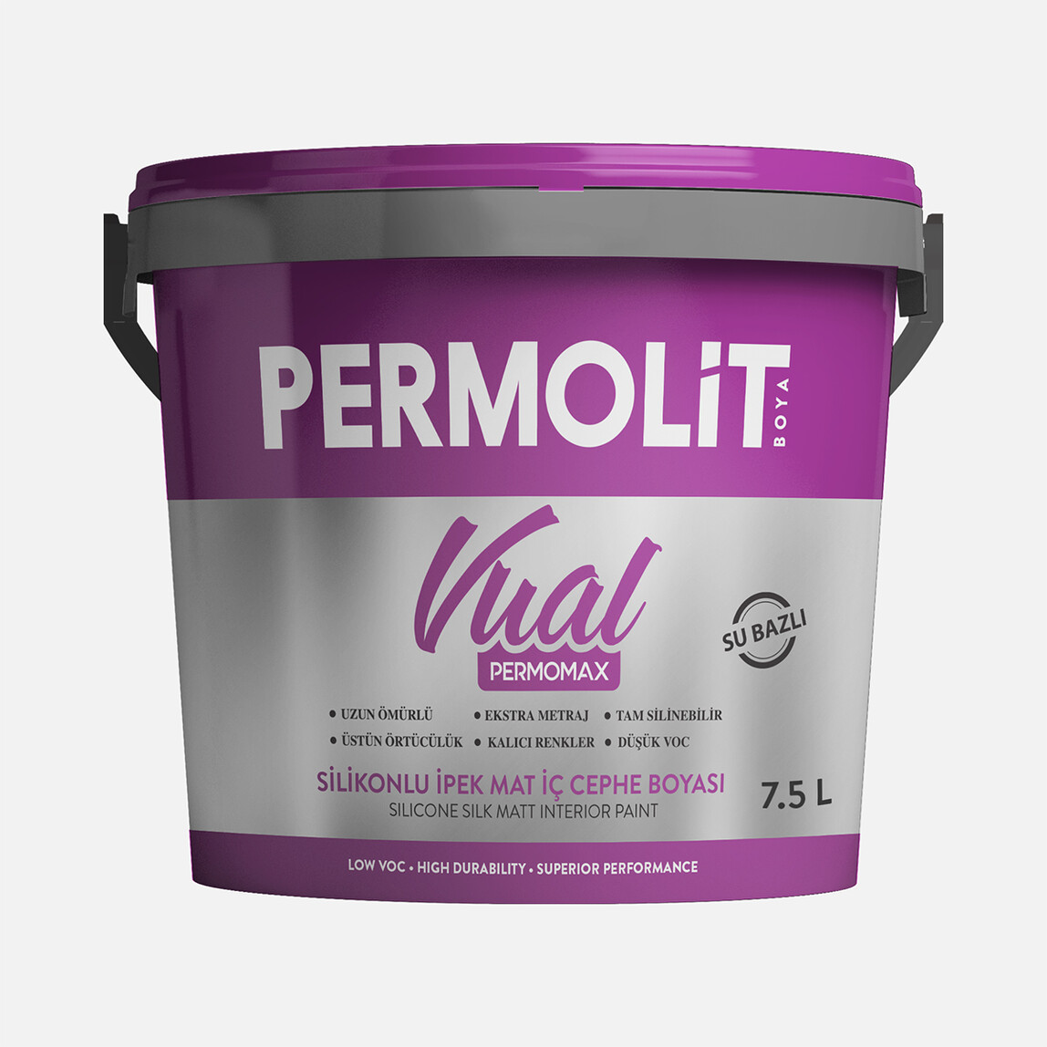    Permolit 7,5 L Permomax Vual İpek Mat İç Cephe Boya Beyaz 