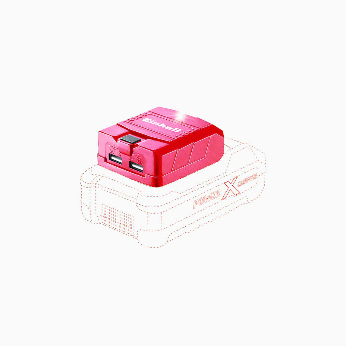    Einhell Te Cp 18V 2.1Ah Li Usb Şarj Cihazı (Akü Dahil Değildir.) 