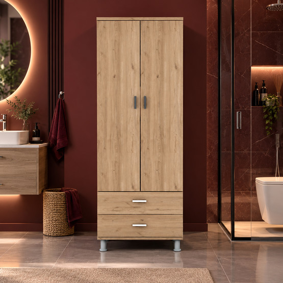 Movemo 100502 2 Kapaklı 180X60X40 cm Çok Amaçlı Dolap 