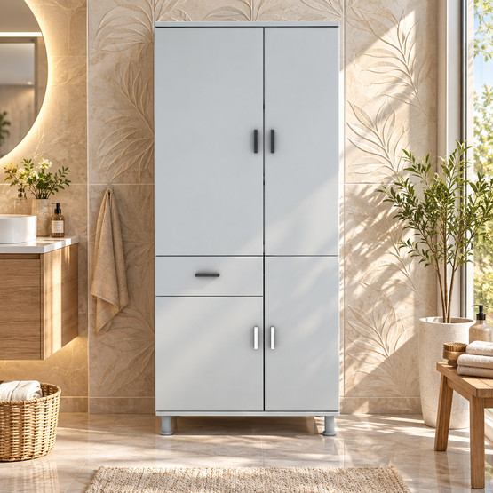 Movemo 136 4 Kapaklı 180X75X40 cm Banyo Dolabı 