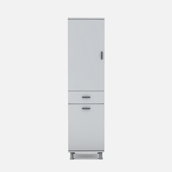 Movemo Eko 130 2 Kapaklı Sepetli 180X40X40 cm Banyo Dolabı 