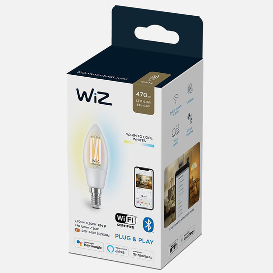 Wiz C35 40W 4.9 W Beyaz E14 LED Ampul
