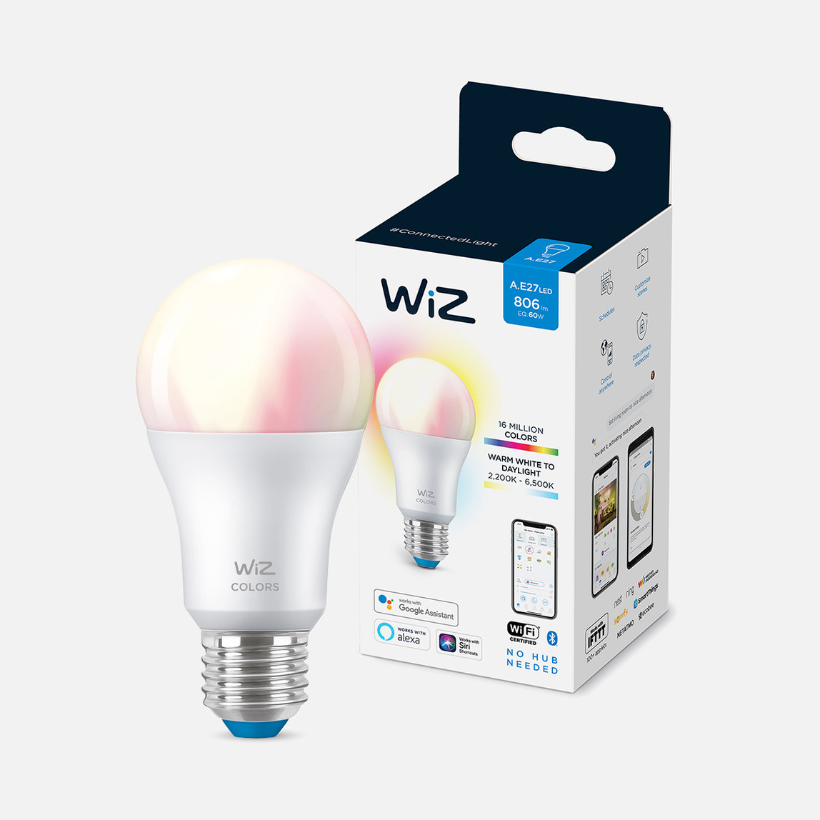    Wiz A60 60 W Renkli E27 LED Ampul 