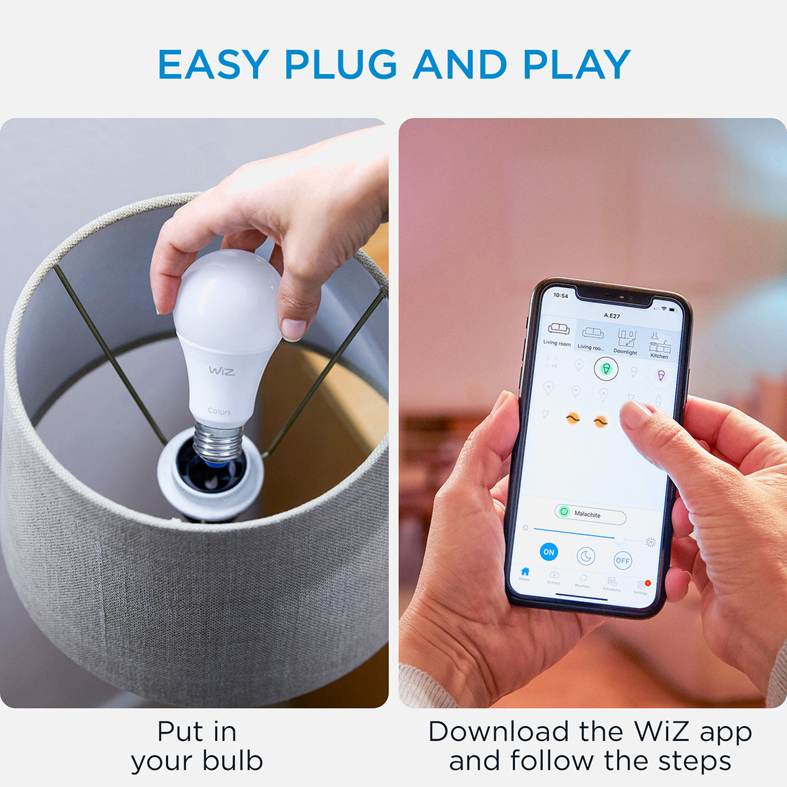    Wiz A60 60 W Renkli E27 LED Ampul 