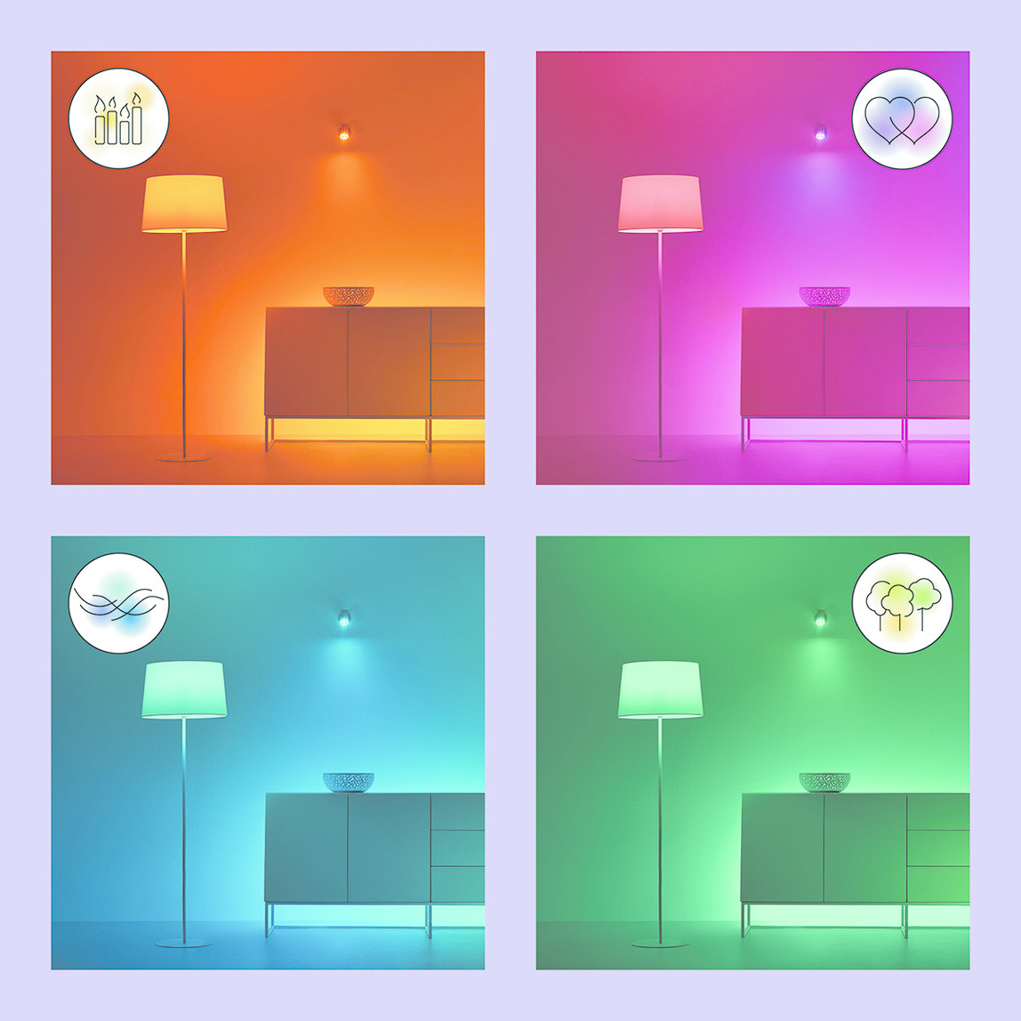    Wiz G95 75 W Renkli E27 LED Ampul 