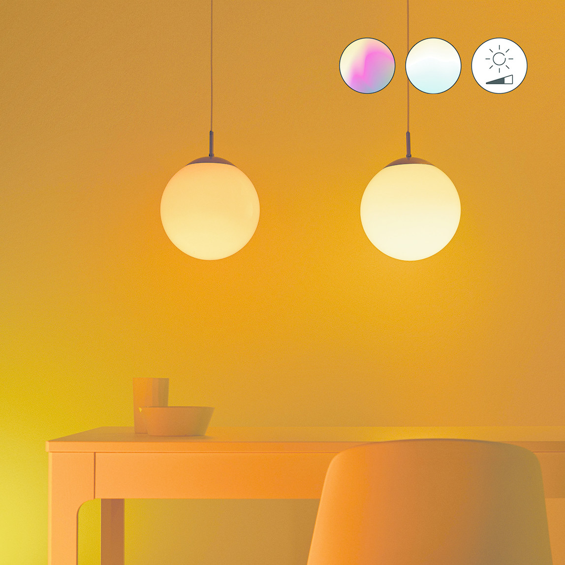    Wiz G95 75 W Renkli E27 LED Ampul 