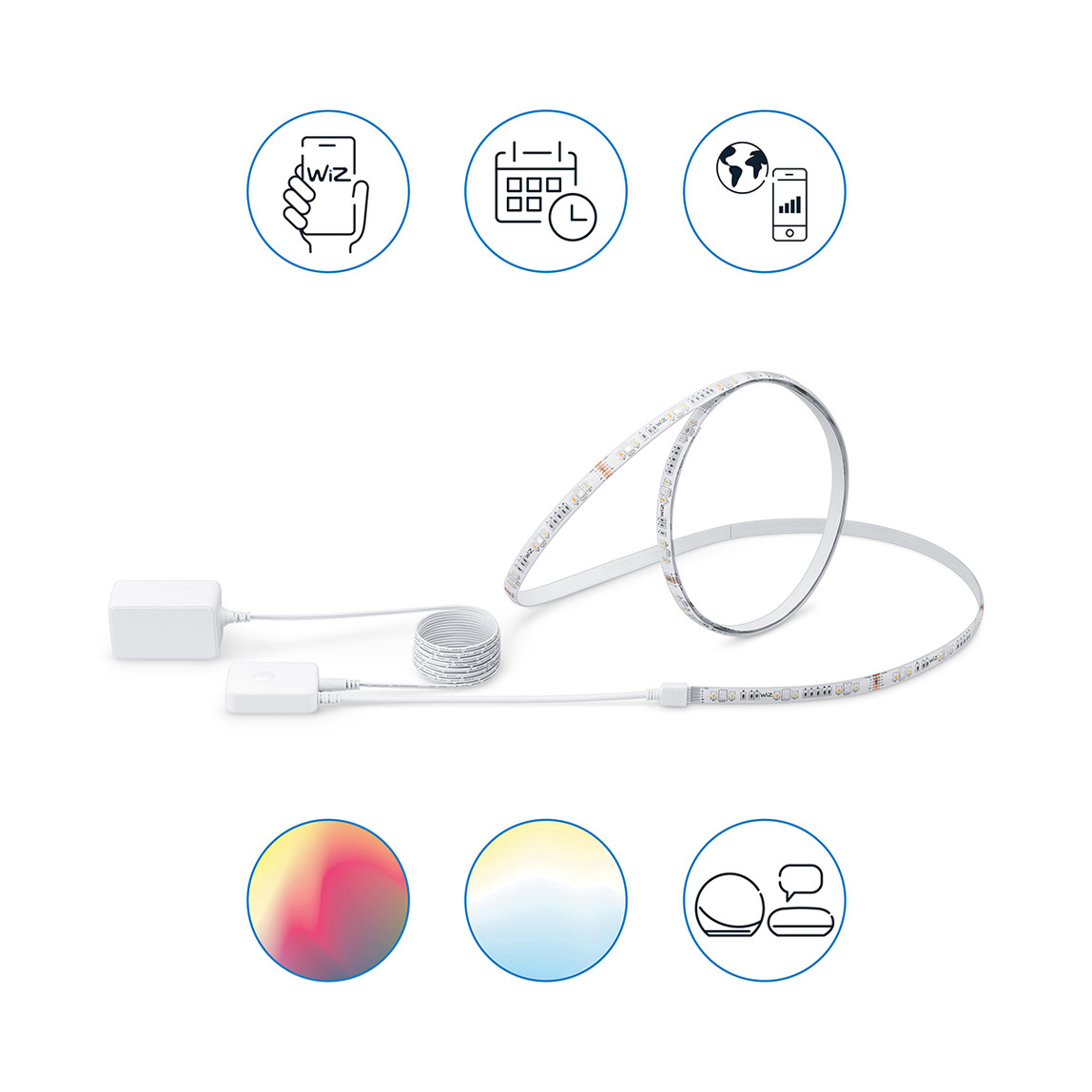    Philips Wiz Akıllı Led Şerit 2M 1600Lm Başlangıç Kiti 