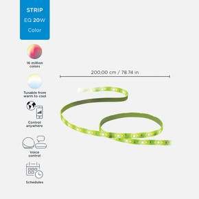 Philips Wiz Akıllı Led Şerit 2M 1600Lm Basl.Kiti 