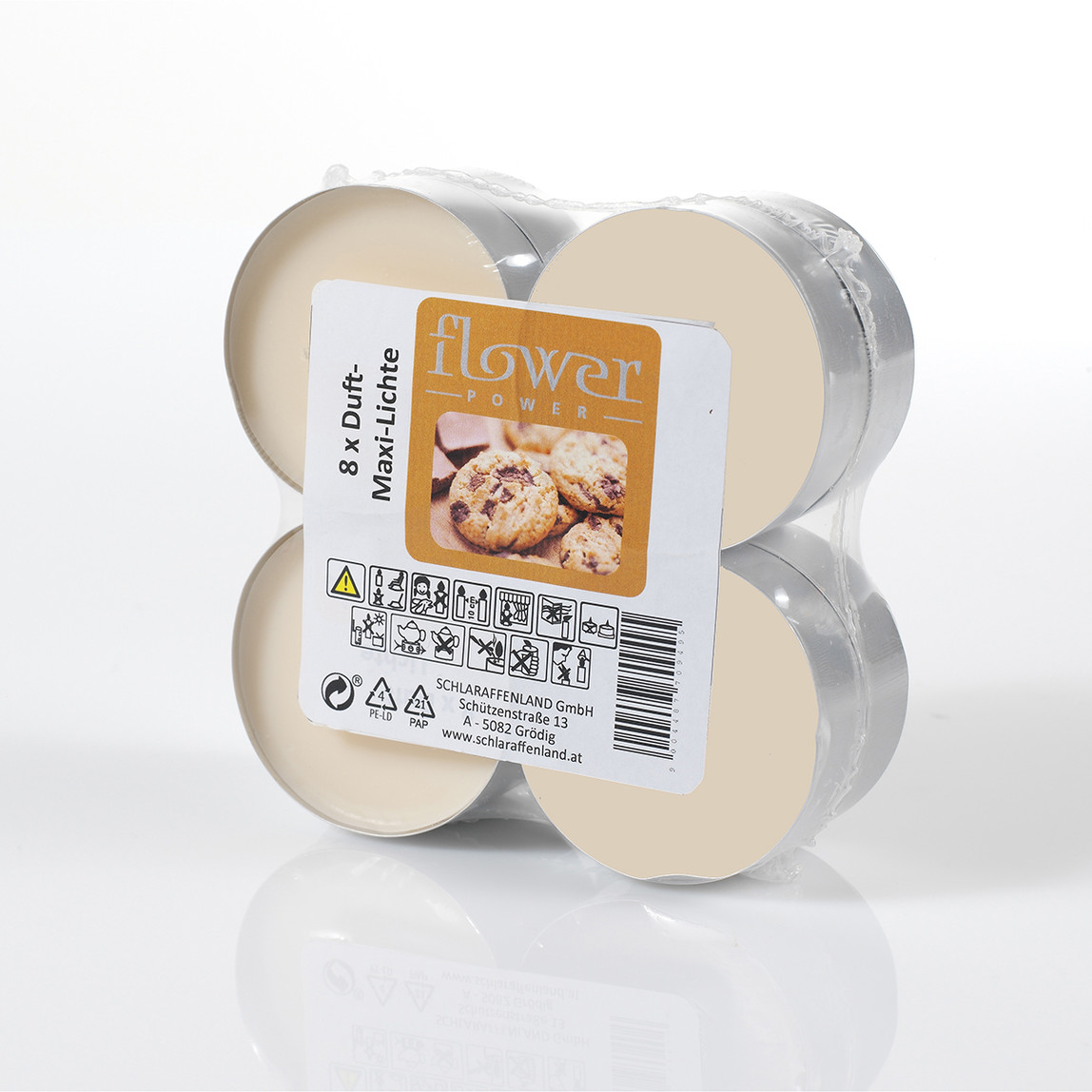    Kokulu Tealight 8'li Mum Seti Cookie  
