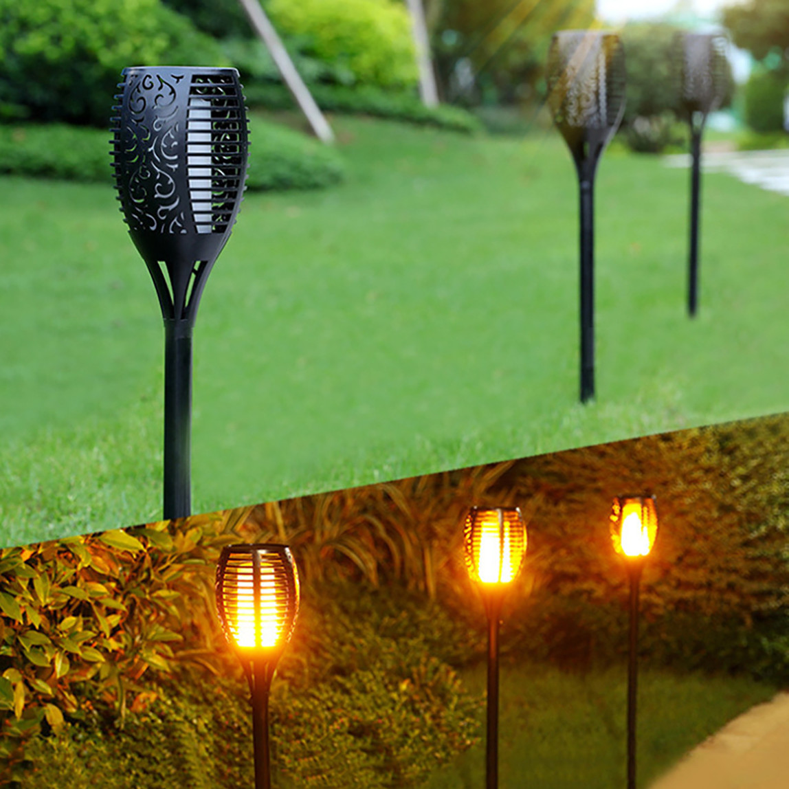    Dlc Solar Meşale 12Led Efekt  