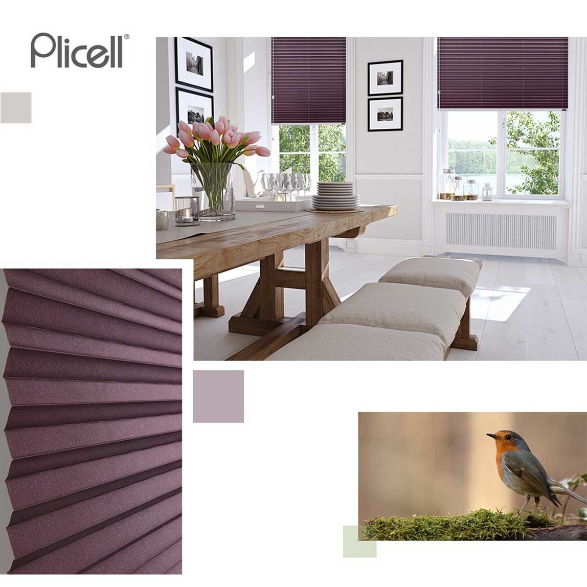    Parrot Plicell 14 mm Plise Perde Cam Balkon 
