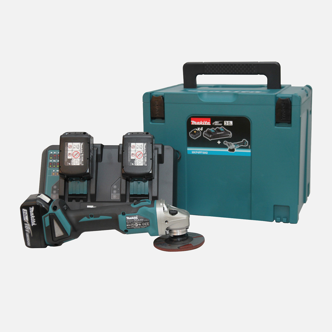    Makita MKP4PT1832 DGA454Z 3 Akülü Taşlama Seti 