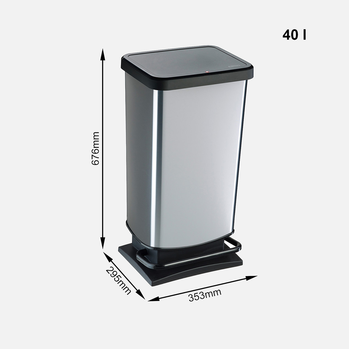    Rotho Paso Pedallı Çöp Kovası 40 L 