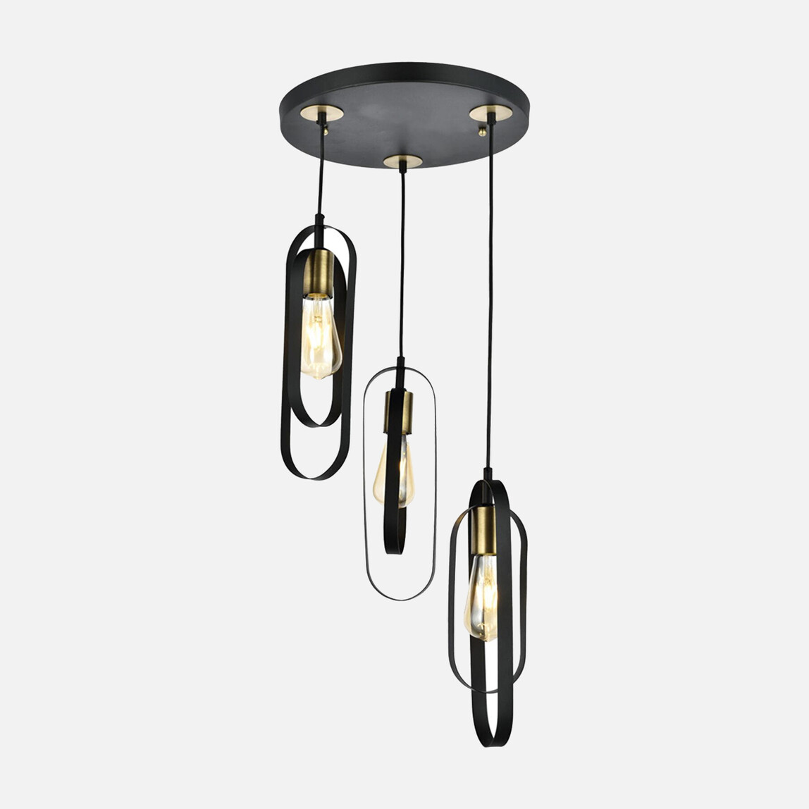    Taşcan Aydınlatma Esse Modern 3'lü Metal Sarkıt Avize  