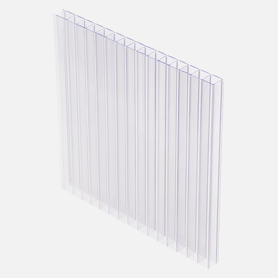 Polikarbonat Oluklu Levha 8501 Şeffaf 200 x 105 cm 6 mm