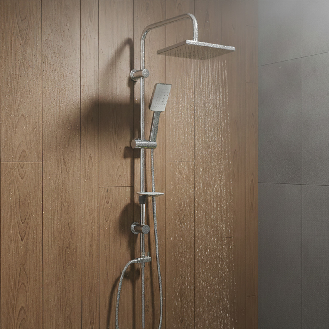    Penta Duş Sistemi Krom Beyaz  