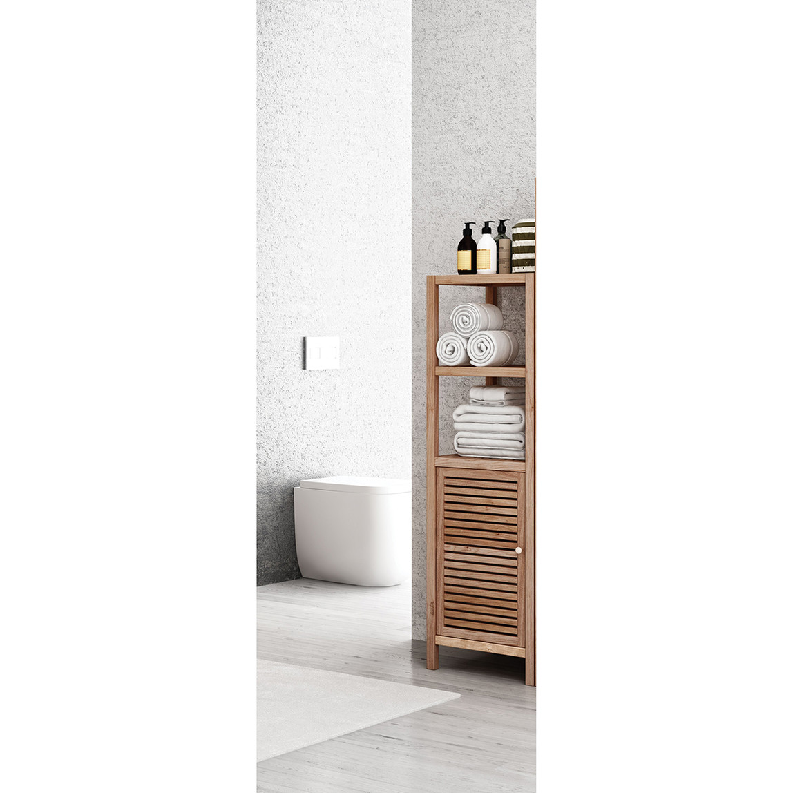    Gold Banyo Berlutti 40 cm Banyo Boy Dolabı Ceviz 