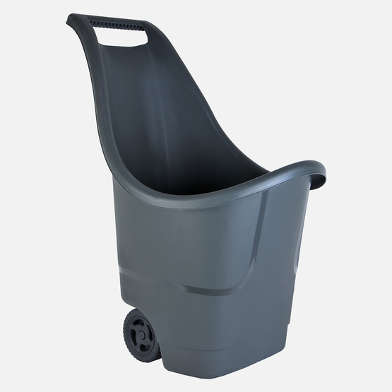 Serinova Baha Çok Amaçlı Plastik Bahçe Arabası Tekerlekli 50 Litre Antrasit 