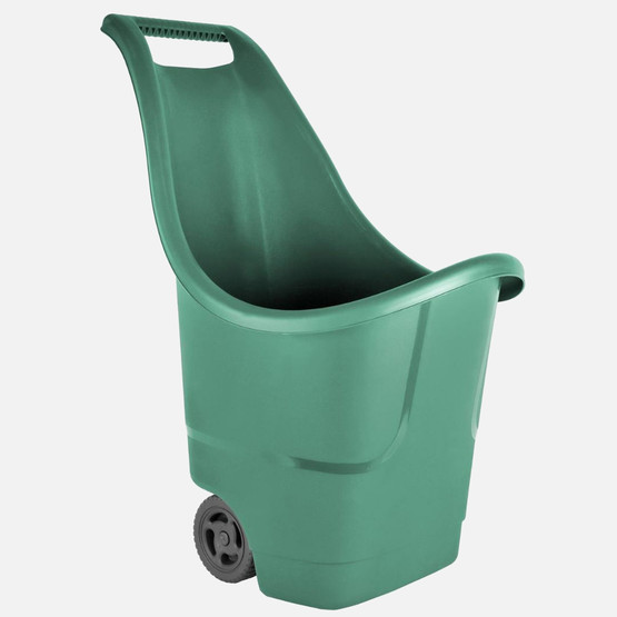 Serinova Baha Çok Amaçlı Plastik Bahçe Arabası Tekerlekli 50 Litre Yeşil