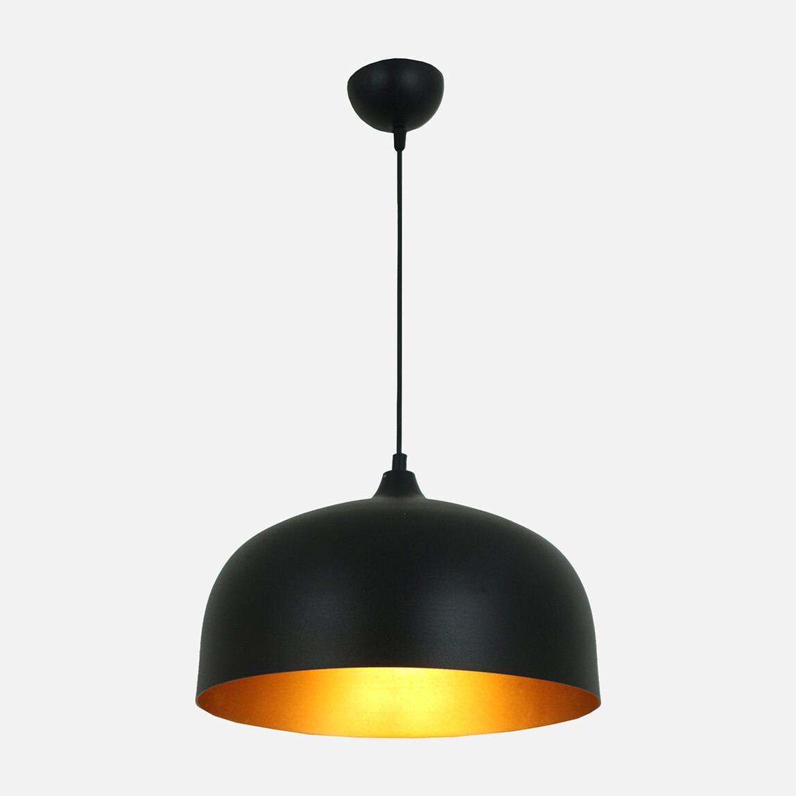    Modes Siyah Metal Tekli Sarkıt Avize 