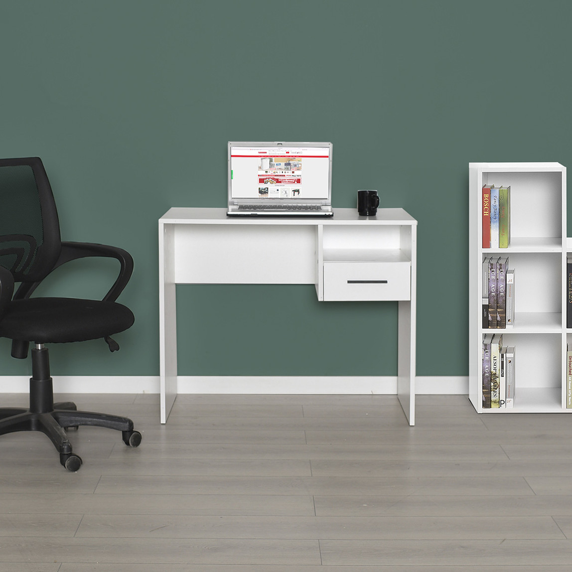   Adore White Çekmeceli Çalışma Masası 