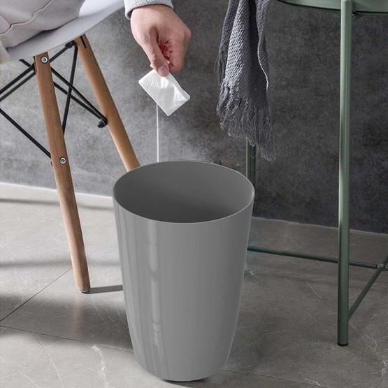 Primanova Kapaksız Çöp Kovası Gri 6L