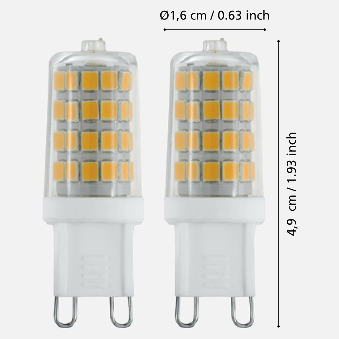    Eglo 3 W Beyaz Led G9 Duy 2`li Led Ampul   