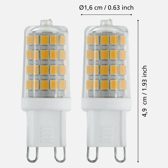 Eglo 3 W Beyaz Led G9 Duy 2`li Led Ampul  