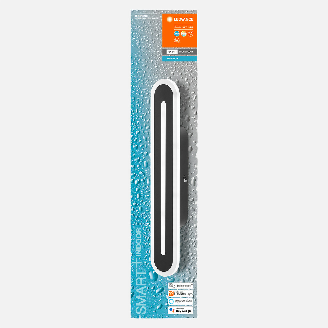    Smart Wi-fi Banyo Aplik Sarı By Smart Wi-fi Bath W400 Ip44  