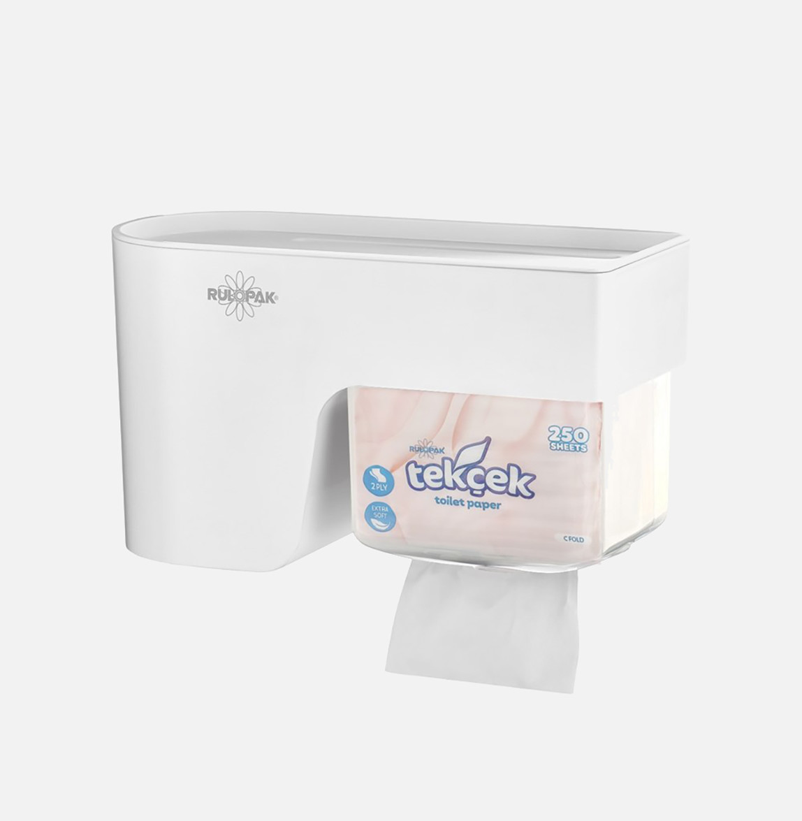    Rulopak Multitask Tek Çek Tuvalet Kağıdı Dispenseri 