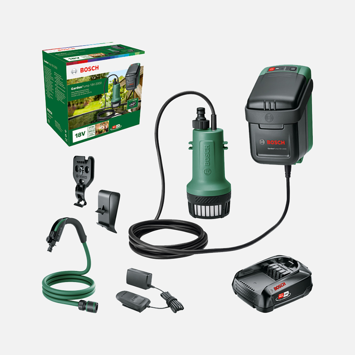    Bosch GardenPump 18-2000 Akülü Bahçe Sulama Pompası 