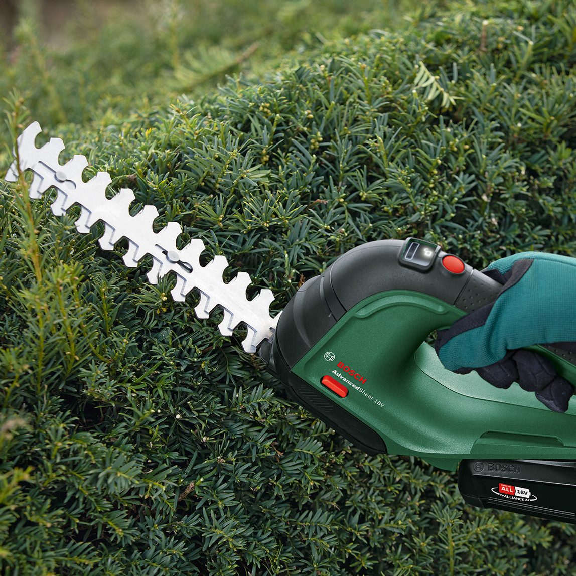    Bosch Advancedshear 18V-10 Akülü Çim ve Topiari Makası 