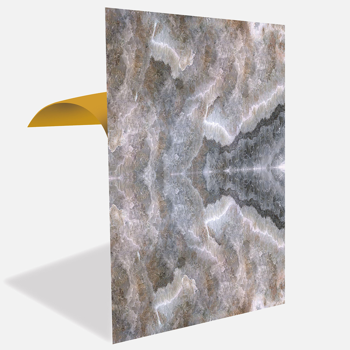    Tink Panel Buzlu Kahve Duvar Panel PVC Karo 41 x 62 cm 