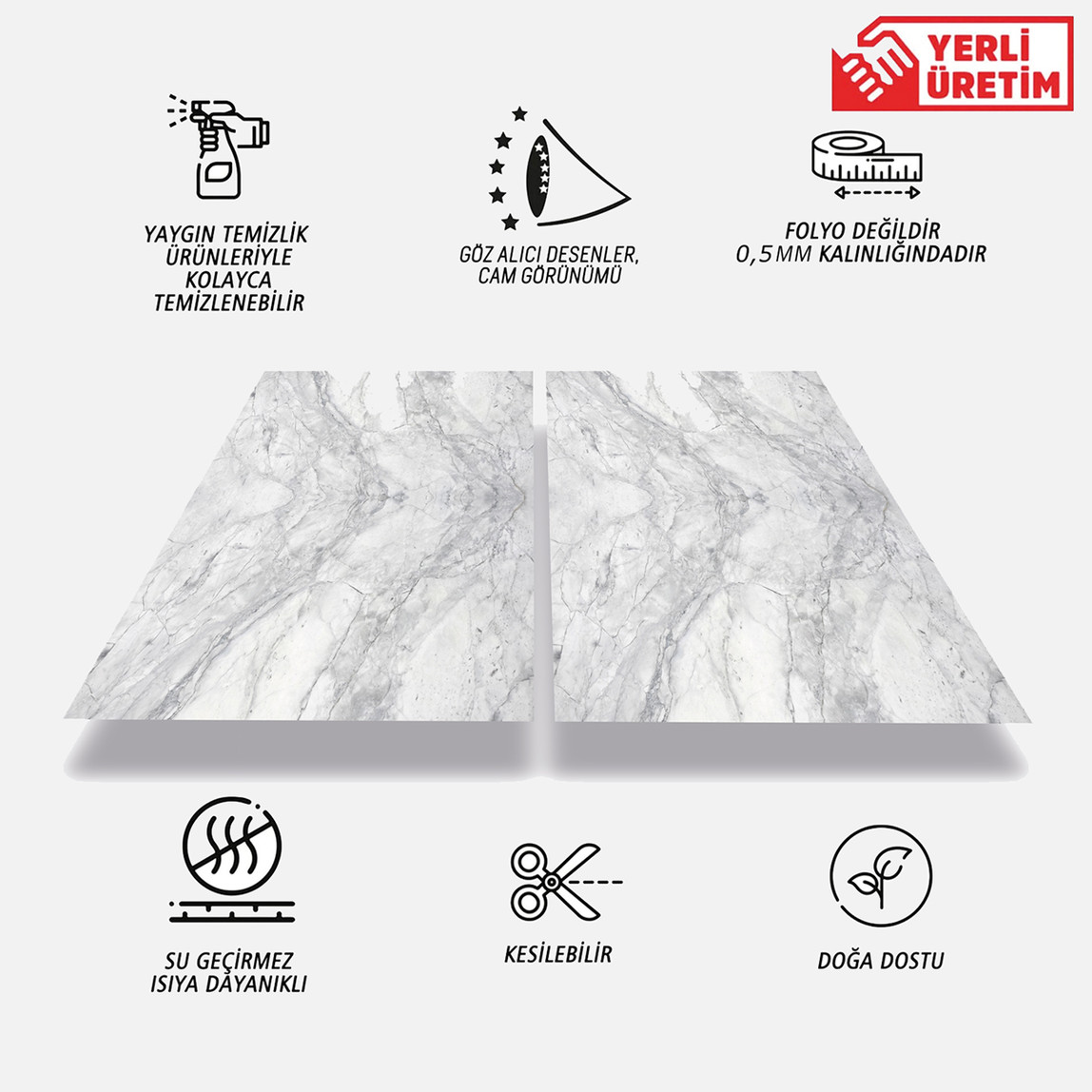    Tink Panel Ağ Desenli Gri Duvar Panel PVC Karo 41 x 62 cm  