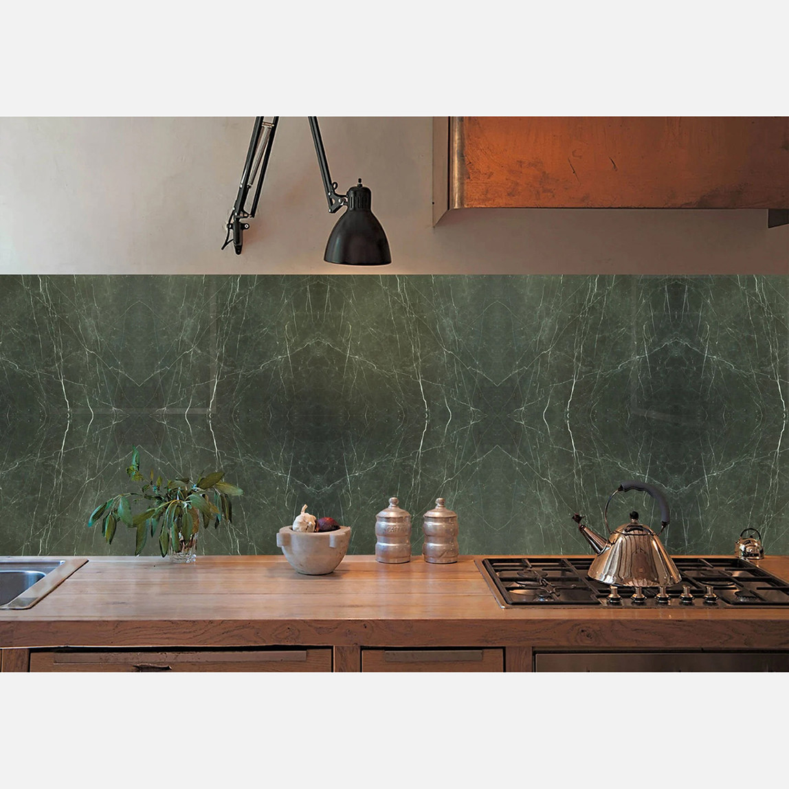    Tink Panel Bulut Desenli Antrasit  Duvar Panel PVC Karola 41 x 62 cm 0.5 mm 