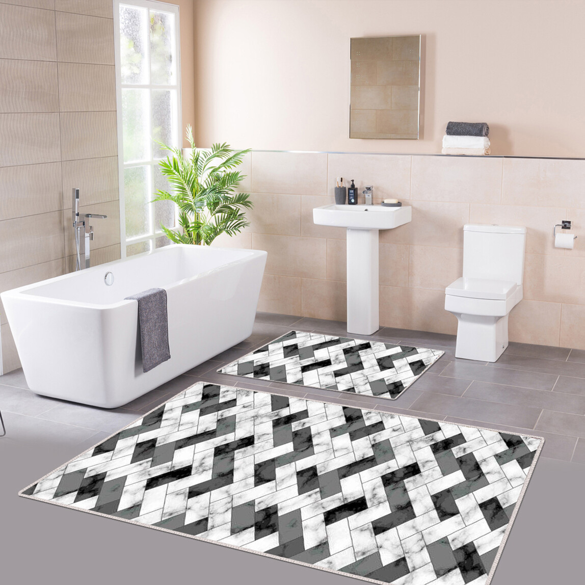    Crea Gloria Banyo Paspası 6036B  