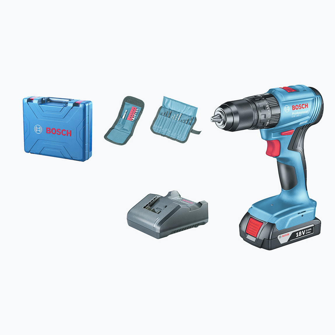    Bosch GSB 185-LI (1x2.0Ah) Darbeli Akülü Vidalama 