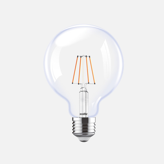 Ecolite Led Filament Globe G125 7W E27 2700K Led Ampul 