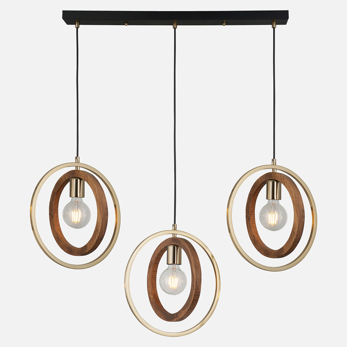    Lucea Feno Antik 3'lü Sıralı Sarkıt Avize 