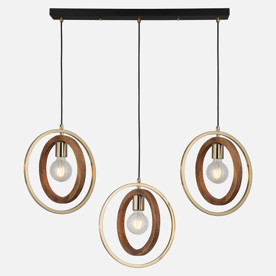 Lucea Feno Antik 3'lü Sıralı Sarkıt Avize