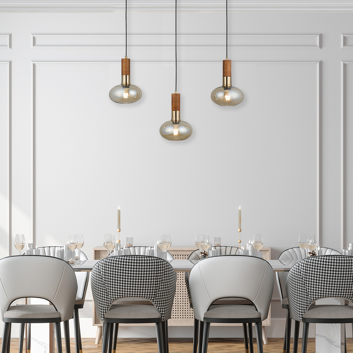    Lucea Hena Vintage 3'lü Sıralı Avize  