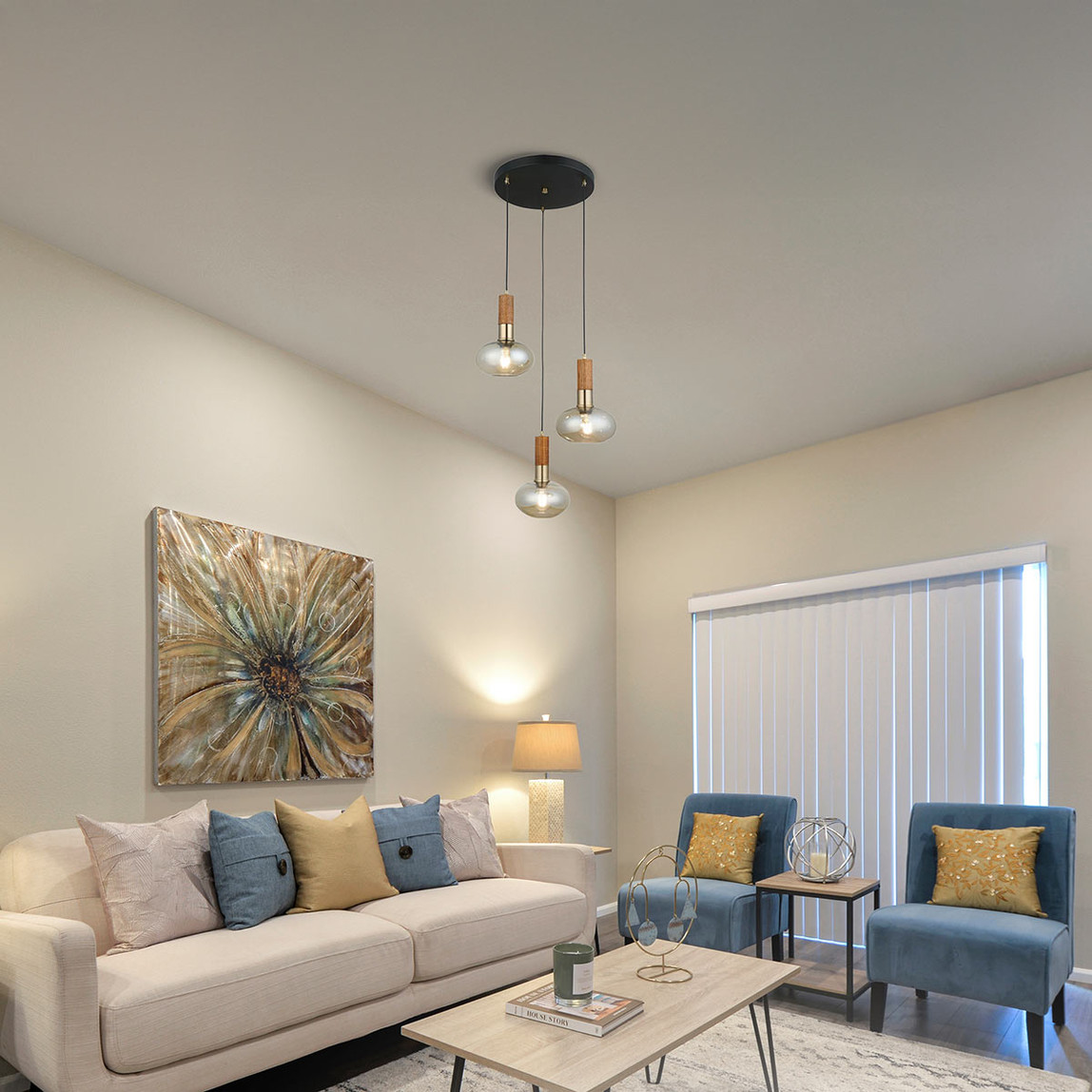    Lucea Hena Vintage 3'lü Sarkıt Avize  